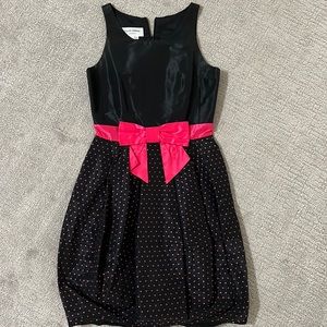 Black and Pink Cocktail Dress
